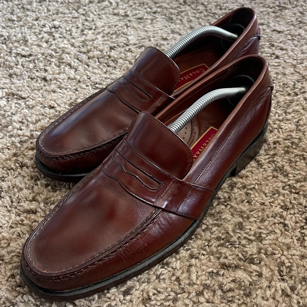 Cole Haan Brown Leather Penny Loafers Men’s Size 11M
